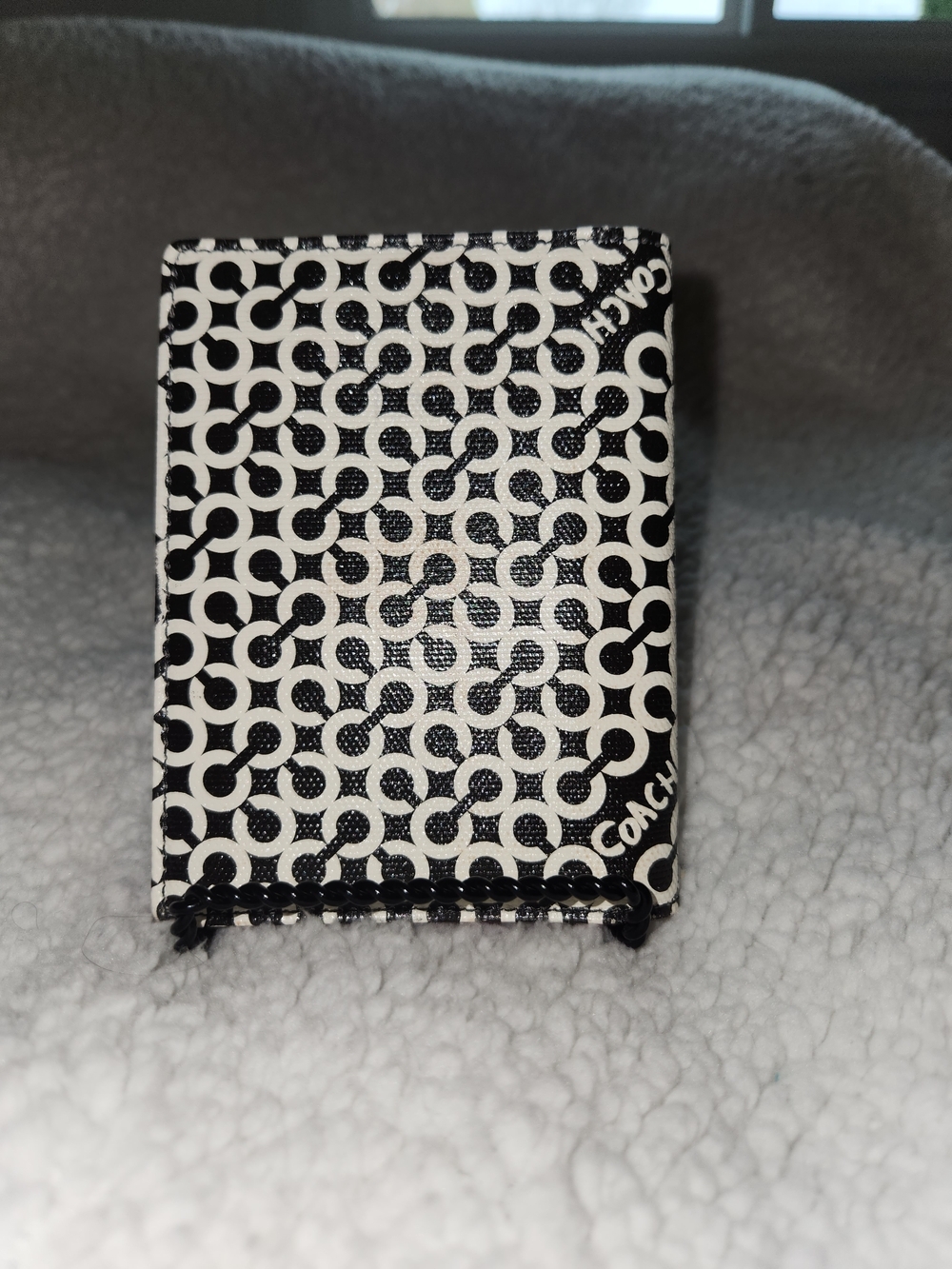Coach Optic C Leather Passport Holder - Picture 2 of 6